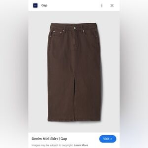 GAP Terra Brown Icon Maxi Skirt